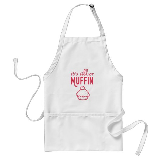 Het is All of Muffin Funny Apron Standaard Schort (Voorkant)
