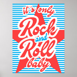 Het is alleen Rock and Roll Baby, met rode ster. Poster