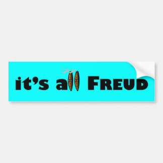 Het is allemaal Freud Bumpersticker