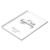 Het is allemaal het evolueren van het huwelijksdag notitieboek (Linkerzijde)