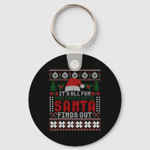 Het is allemaal leuk en aardig totdat de kerstman sleutelhanger