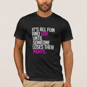 Het is allemaal leuk en homo tot t-shirt