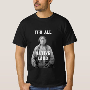 Het is allemaal Native Land Native American T-shir T-shirt