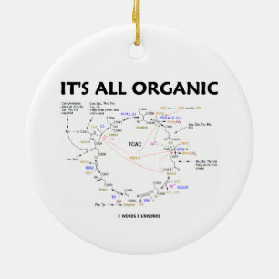 Het is allemaal organisch (Krebs Cycle Humor) Keramisch Ornament
