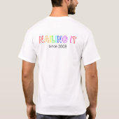 Het is allemaal Sunshine & Rainbows T-shirt (Achterkant)