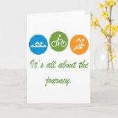 Het is allen over de reis - Triathlon Kaart (Gele Bloem)