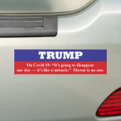 Het is als een wonder. NIET Bumpersticker (Op auto)