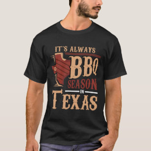 Het is altijd BBQ seizoen in Texas Barbecue T-shirt
