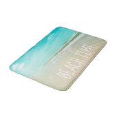 Het is altijd Beach Time Turquoise Ocean Shore Badmat (Gekanteld)