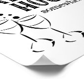 Het is altijd Happy Hour Ergens Bar Sign Poster (Hoek)