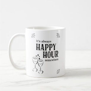Het is altijd Happy Hour ergens waar grappig Drink Koffiemok