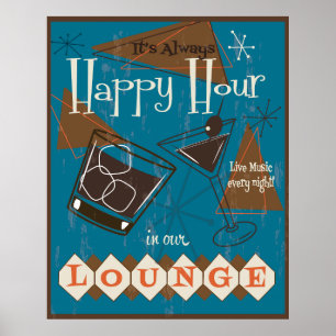 Het is altijd Happy Hour Poster