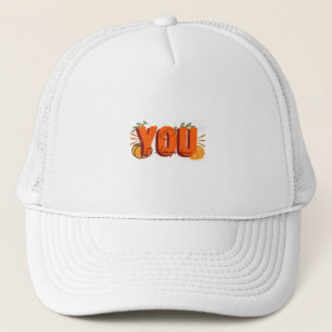 Het is altijd jij Retro Pompoen Herfst Trucker Pet