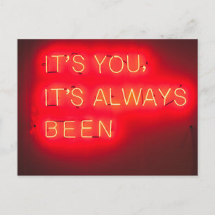 Het is altijd jou geweest Romantische foto Briefkaart
