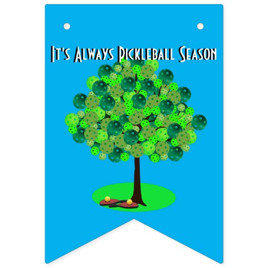 Het is altijd Pickleball Sason - Vier seizoensbome Vlaggetjes (Derde vlag)
