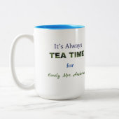 Het is altijd Tea time Two-Tone Coffee Mok (Links)