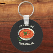 Het is altijd tijd voor Gazpacho Tomatensoep  Sleutelhanger (Voorkant)