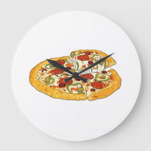 **HET IS ALTIJD TIJD VOOR PIZZA** KLIK GROTE KLOK