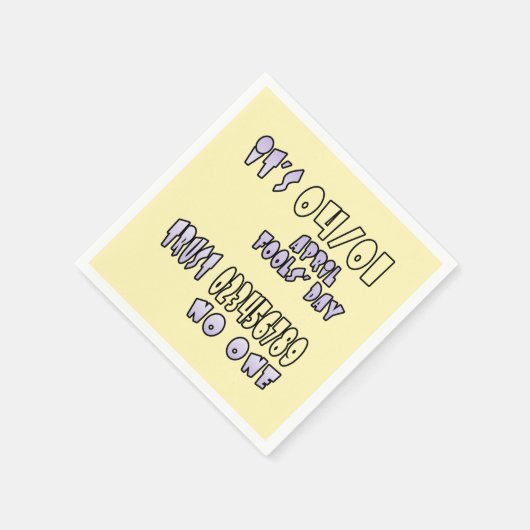 Het is April Fools' Day Servet (Hoek)