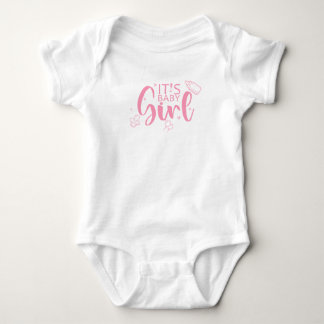 Het is Baby Girl Cute Pacifier Fun Gender onthulli Romper