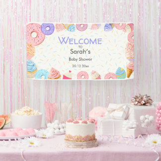 Het is Baby Sprinkle Baby Shower Spandoek