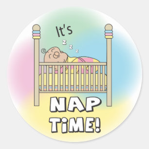 Het is Baby's Nap Time Ronde Sticker