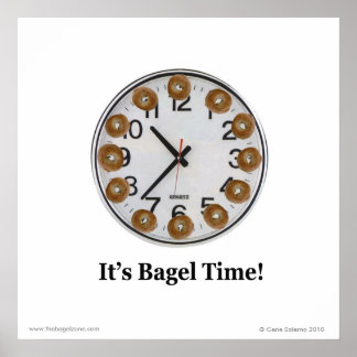 Het is Bagel Time. Poster