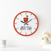 Het is 'Beach Time'. Oranje-rood Grote Klok (Huis)