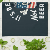 Het is Beer Can Not Beer Can't Funny Party Drink Theedoek (Gevouwen)