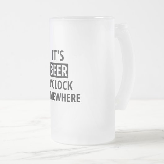 Het is Beer O'Clock Ergens gegrilde Mok (Voorkant rechts)