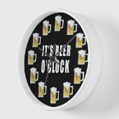 Het is Beer O'clock - Grappig klokontwerp (Hoek)