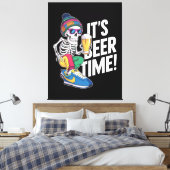 Het is Beer Time Canvas Afdruk (Insitu (Slaapkamer))