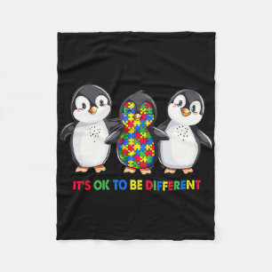 Het is belangrijk om verschillende pinguïn autisme fleece deken