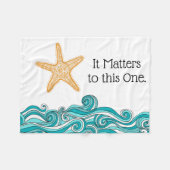 Het is belangrijk voor deze ene Starfish Fleece Deken (Voorkant (Horizontaal))