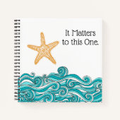 Het is belangrijk voor deze ene Starfish Notitieboek (Voorkant)
