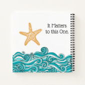 Het is belangrijk voor deze ene Starfish Notitieboek (Achterkant)