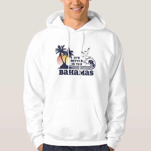 Het is beter in de Bahama's Hoodie (Voorkant)