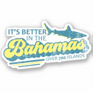 Het is beter in de Bahama's Sticker vakantie cruis