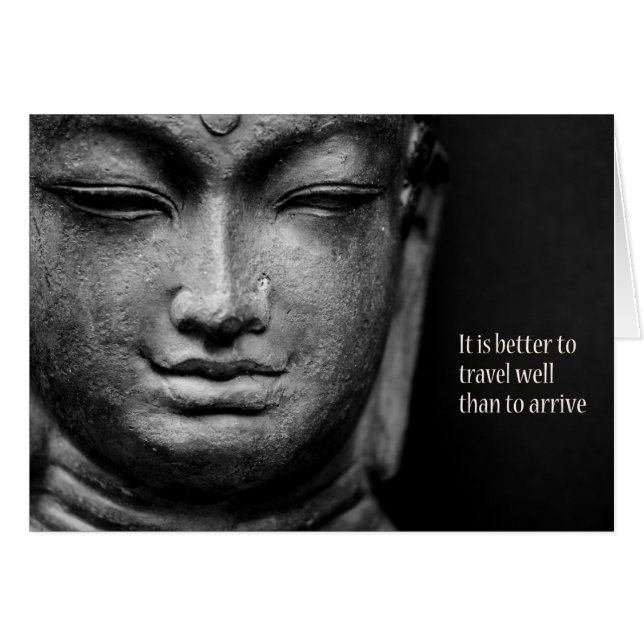 Het is beter om goed te reizen dan om te arriveren (Voorkant Horizontaal)