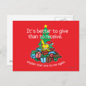 Het is beter om te geven briefkaart (Voorkant / Achterkant)