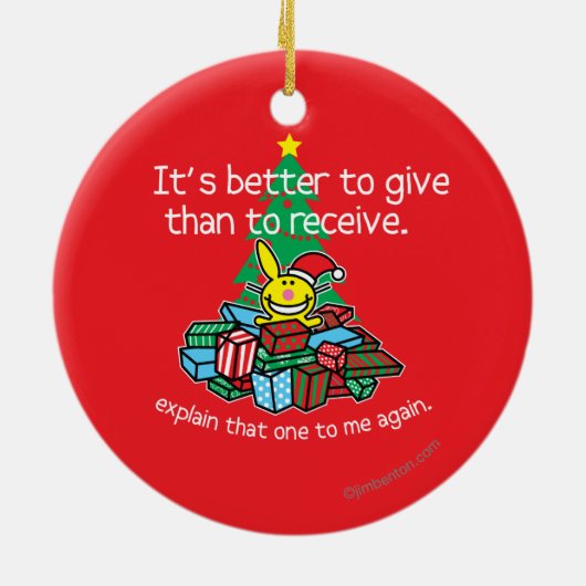 Het is beter om te geven keramisch ornament (Achterkant)