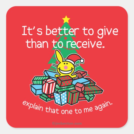 Het is beter om te geven vierkante sticker (Voorkant)