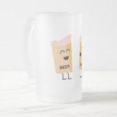 Het is bier seizoen matglas bierpul (Voorkant links)