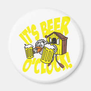 Het is bier-uur magneet