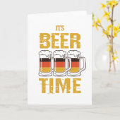 Het is biertijd kaart (Gele Bloem)