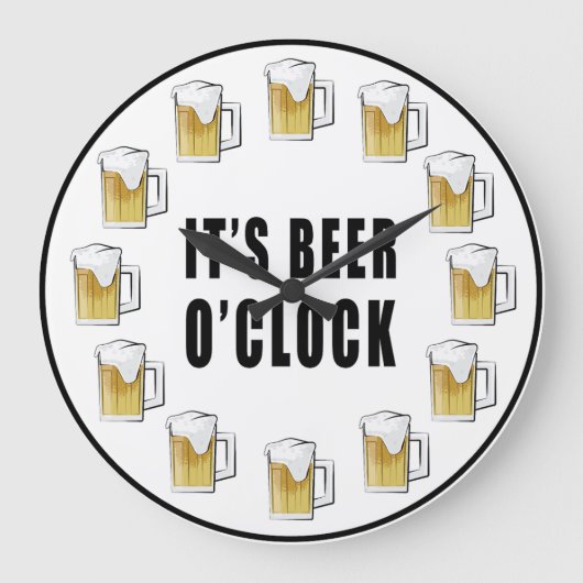 Het is bieruur - Grappig klok ontwerp (Voorkant)