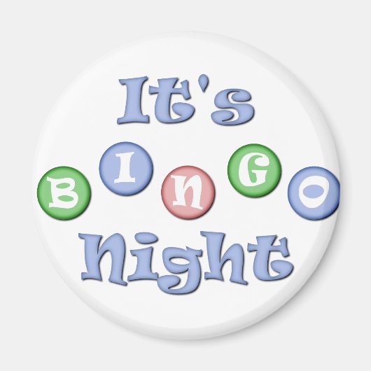 Het is Bingo Night Magneet (Voorkant)