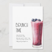Het is Brunch Time Brunch Party Invitation Sjabloo Kaart (Voorkant)