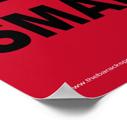 Het is cool om slim te zijn! Poster (groot) (Hoek)