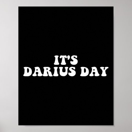 Het is Darius Day Funny Meme Poster (Voorkant)